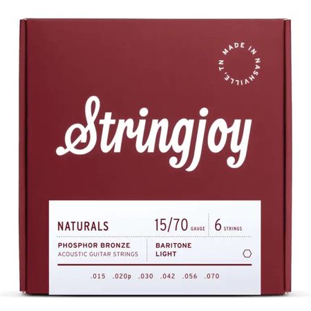 Stringjoy Baritone Naturals Phosphor Bronze Guitar Strings thumbnail