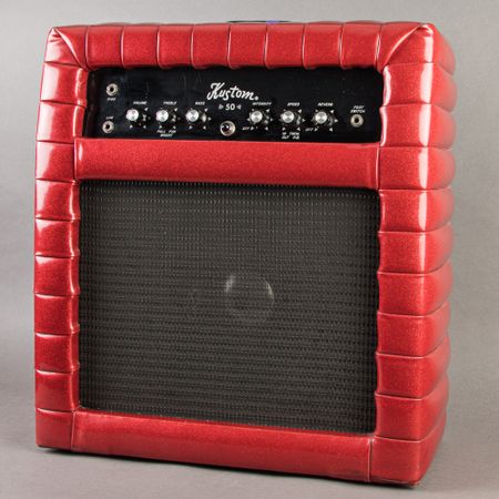 Kustom K50 1x12 Solid State Tuck & Roll Combo 1970's, Red Sparkle thumbnail