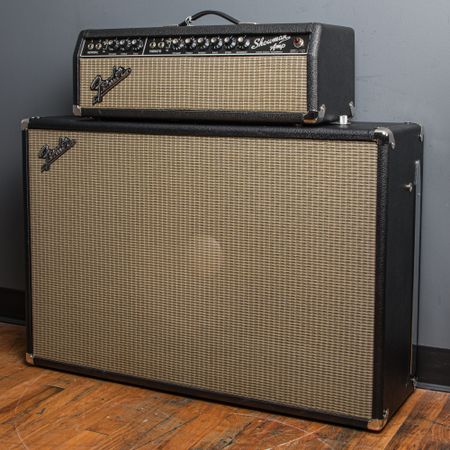 Fender Showman AB763 Head w/ 1x15 Cabinet JBL D130F 1966, Black thumbnail
