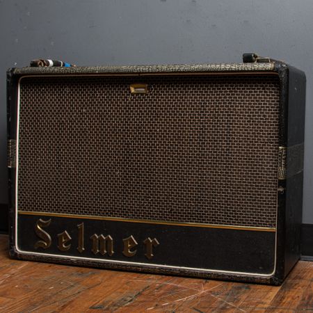Selmer Thunderbird Twin Fifty TruVoice 2x12 Combo 220V 1960's, Crocodile/Black thumbnail