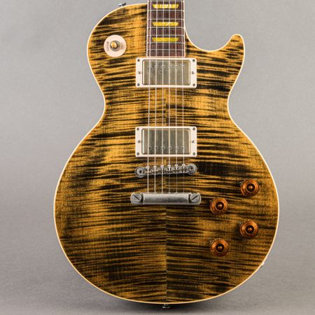 Gibson Custom Shop Joe Perry Signature Boneyard Les Paul 2006, Green Tiger thumbnail