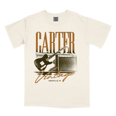 Carter Vintage Ivory Tele and Amp Tee thumbnail