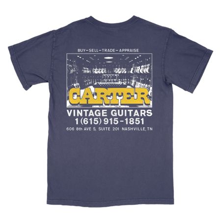 Carter Vintage Navy Acoustic Room Tee thumbnail