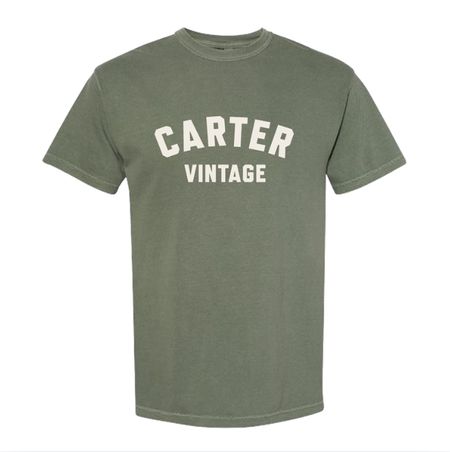 Carter Vintage Green Block Tee thumbnail