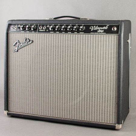 Fender '64 Vibroverb Custom w/ Factory SRV Mods Owned By Cesar Diaz 2003, Natural thumbnail