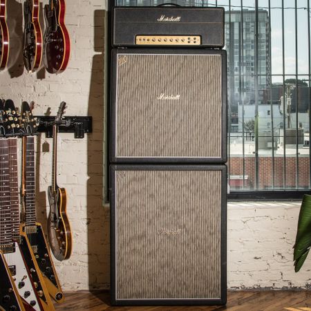 Marshall Super 100JH Jimi Hendrix JTM45/100 Reissue Full Stack 2006, Black thumbnail