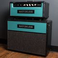 Matchless Clubman 35 Head (6SH7) & 2x10 Cab Sampson Era 1993, Black & Torquoise — thumbnail 1 of 3