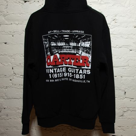 Carter Vintage Black Acoustic Room Zip Up Hoodie thumbnail