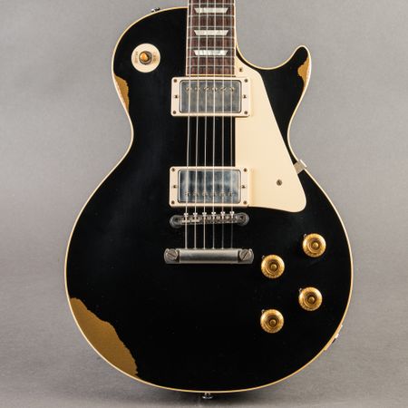 Gibson Custom Les Paul Standard Aged 2017, Ebony Over Goldtop thumbnail