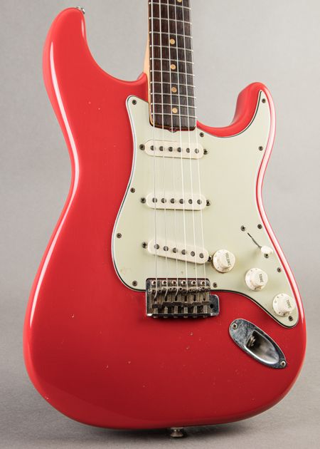 ギター Fender Custom Shop Stratocaster Carter Vintage - Fender Custom Shop Stratocaster 1987, Aged White