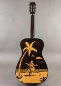 Dobro Duolian "Hula Blues" 1999, Palm Tree Stencil — thumbnail 8 of 9