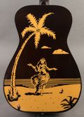 Dobro Duolian "Hula Blues" 1999, Palm Tree Stencil — thumbnail 7 of 9