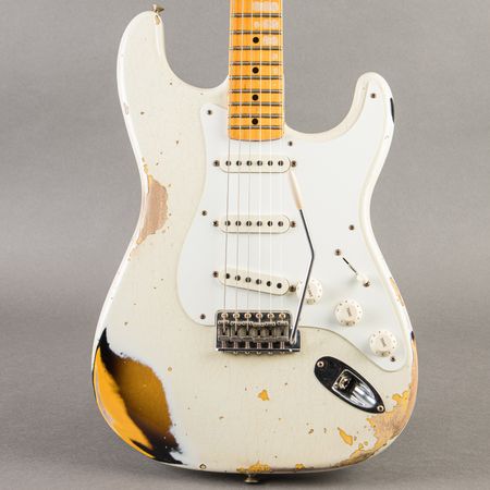 Fender Custom Shop '56 Stratocaster Heavy Relic 2022, Olympic White over Sunburst thumbnail