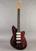 Reverend Jetstream 390 2006, Black w/ Hand-Painted Pin Stripes — thumbnail 5 of 9