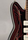 Reverend Jetstream 390 2006, Black w/ Hand-Painted Pin Stripes — thumbnail 4 of 9