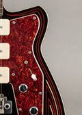 Reverend Jetstream 390 2006, Black w/ Hand-Painted Pin Stripes — thumbnail 2 of 9