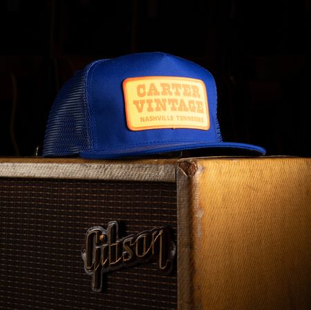 Carter Vintage Blue & Yellow Patch Trucker thumbnail