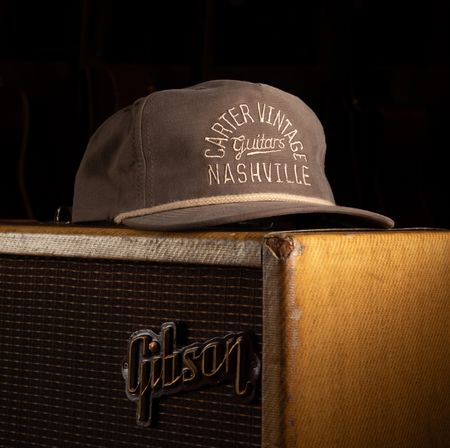 Carter Vintage Brown Corduroy Rope Hat thumbnail