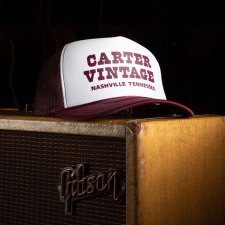 Carter Vintage Two Tone Maroon Trucker thumbnail